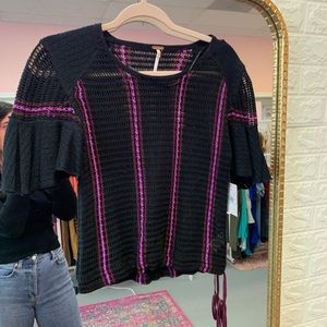 free people crochet top NWT